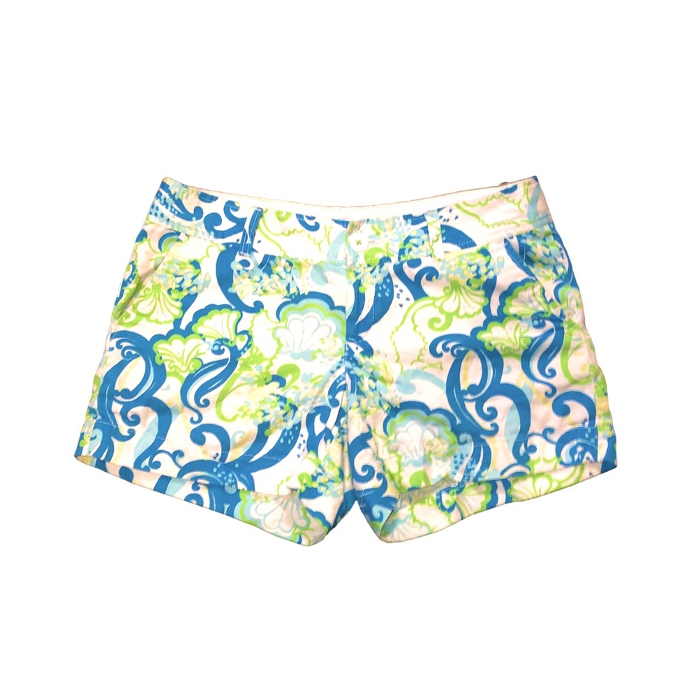 Lilly Pulitzer Callahan Shorts Size 8 Womens Crystal Coast Print  resort Green